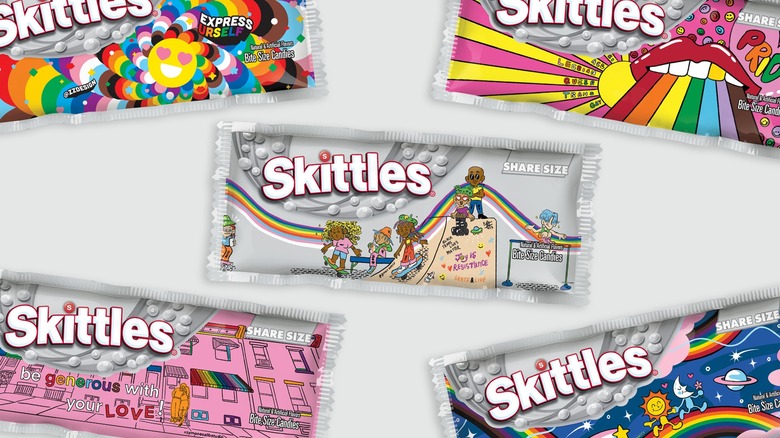 The Skittles Pride Collection packages