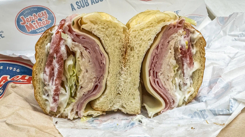 Club sub on parchment paper