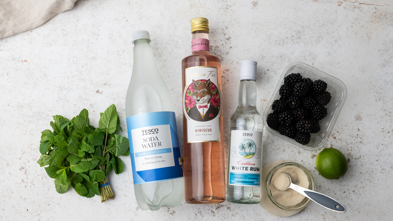 hibiscus and blackberry mojito ingredients 