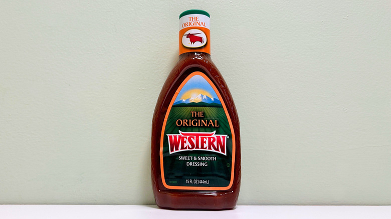 A bottle of The Original Western Sweet and Smooth French Dressing