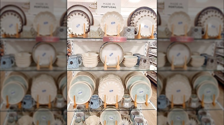 Plate display in HomeGoods