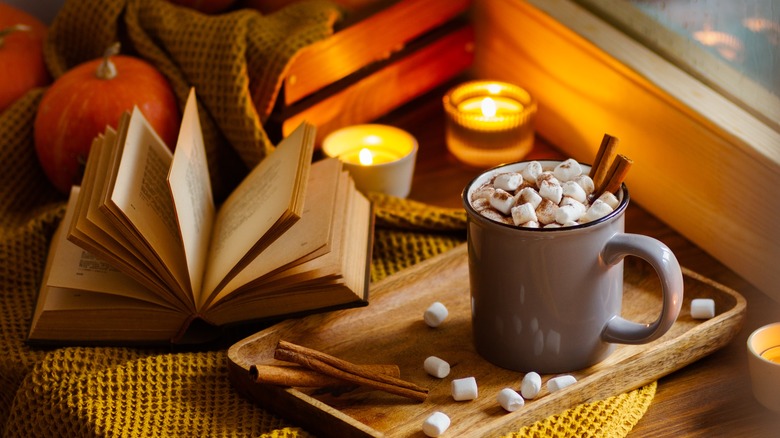 Loaded cup of hot chocolate 