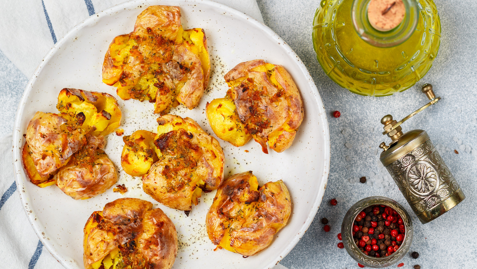Hot Honey Is The Finishing Touch Your Smashed Potatoes Need