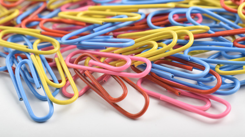 Colorful paper clips