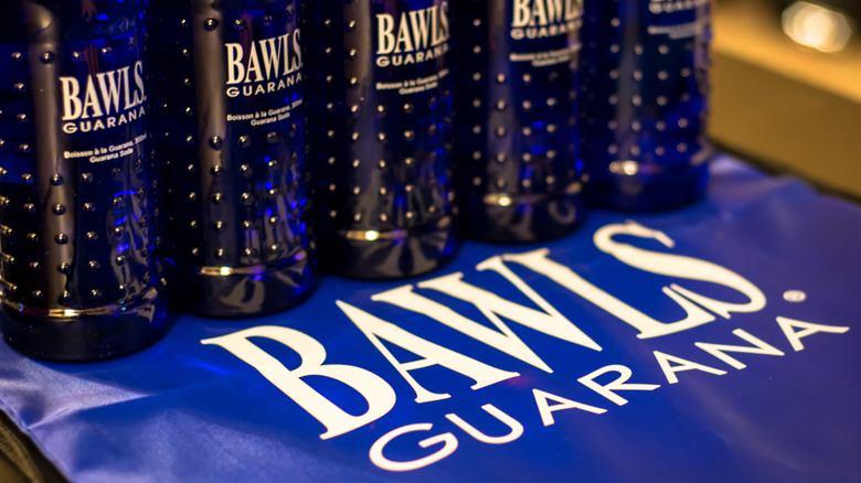 Bawls Guarana bottles lined up