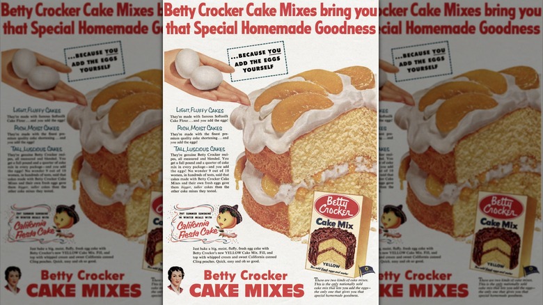Betty Crocker cake mix ad