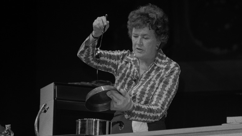 Julia Child cooking