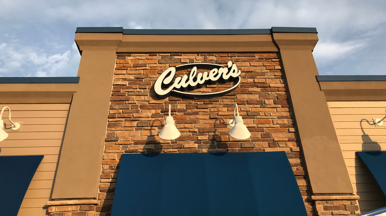 A sign for Culver's