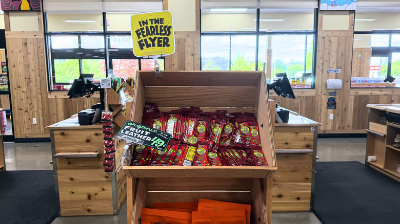 Empty Trader Joe's checkout area