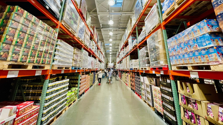 Costco warehouse aisle