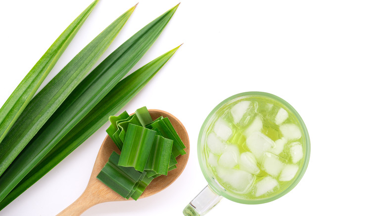 pandan leaves and tea