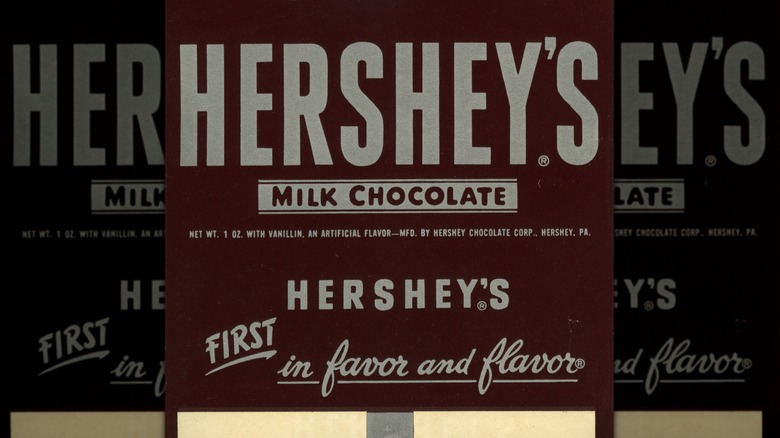 A 1952-1968 Hershey bar wrapper