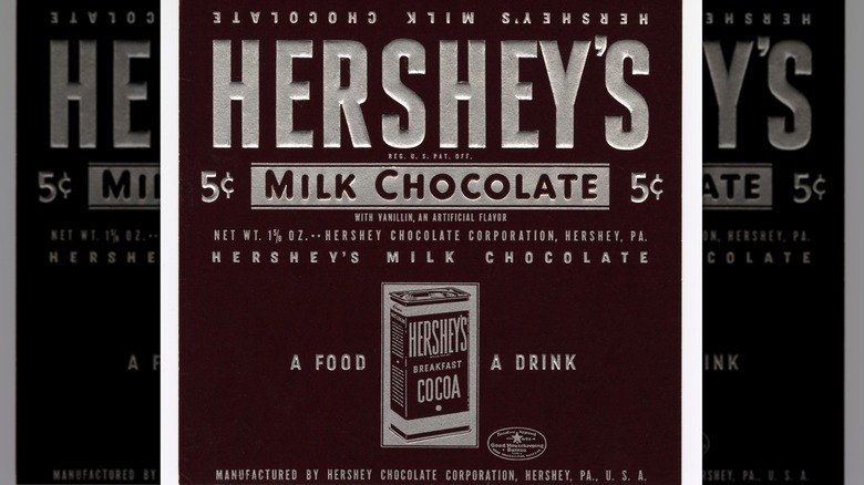 A 1940 Hershey bar wrapper