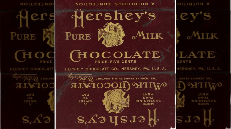 A 1902 Hershey bar wrapper