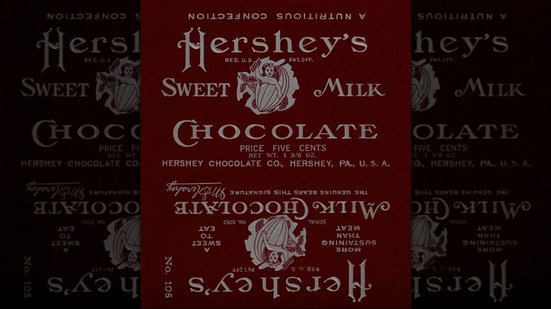 A 1906 Hershey bar wrapper