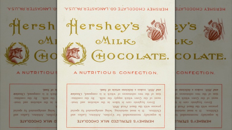 A 1900 Hershey bar wrapper