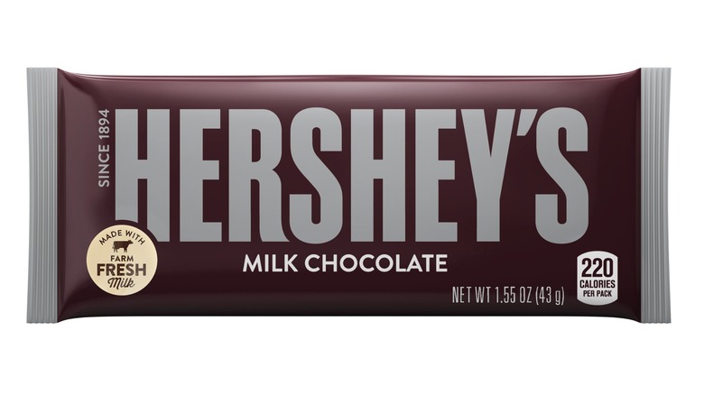A present day Hershey bar wrapper
