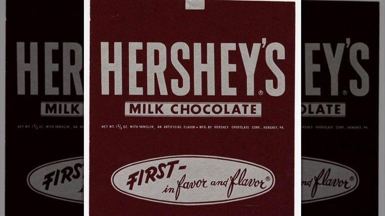 A 1958 Hershey bar wrapper