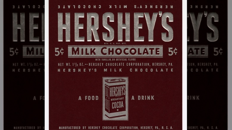 A 1943 Hershey bar wrapper