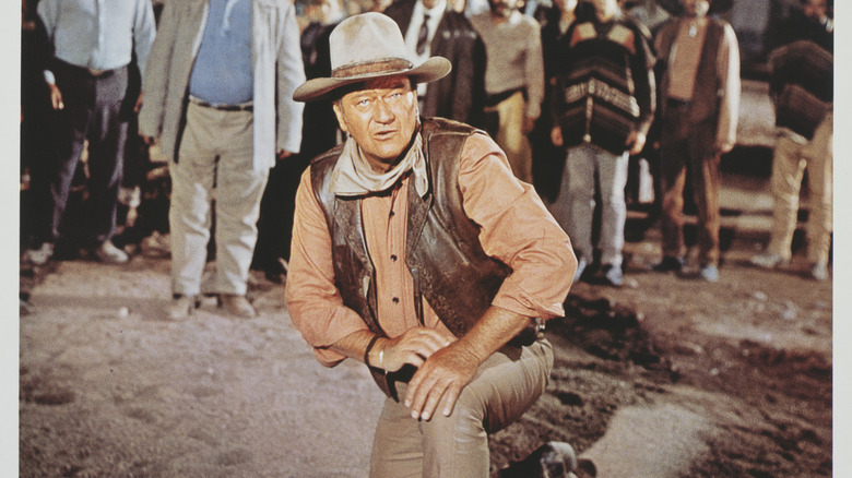 John Wayne in his film 'Big Jake'