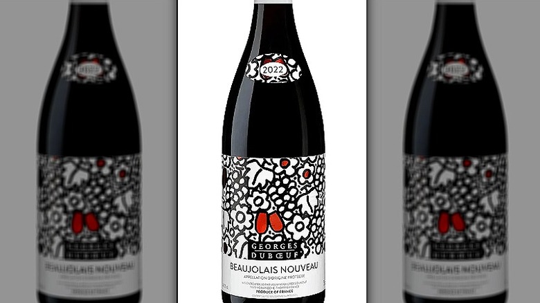 Bottle of Georges Duboeuf Beaujolais Nouveau