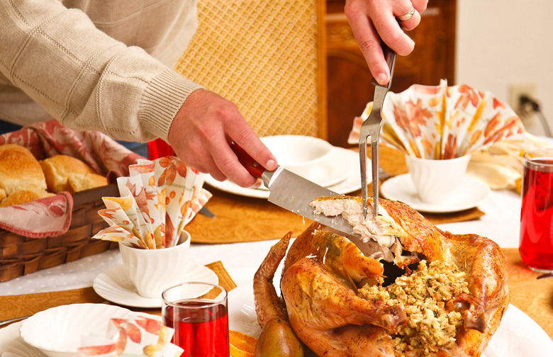 Slicing the Breast Meat Against the Grain