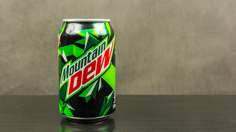 A can of Mtn Dew