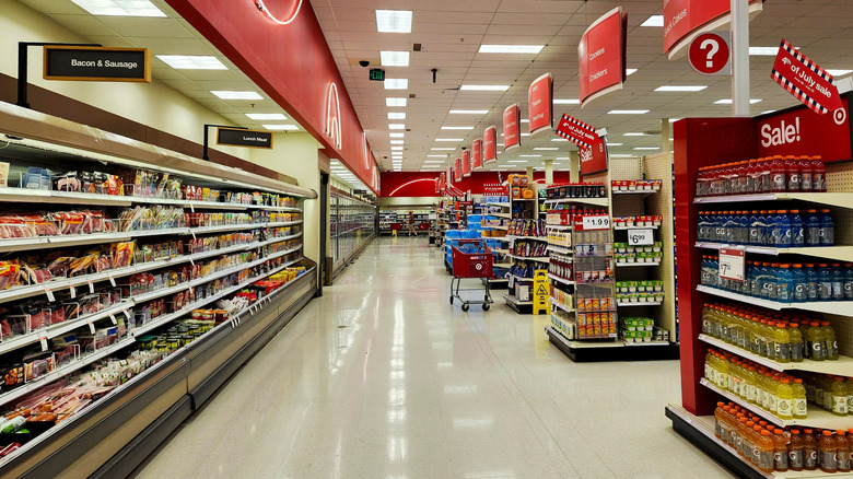 View of Target grocery department