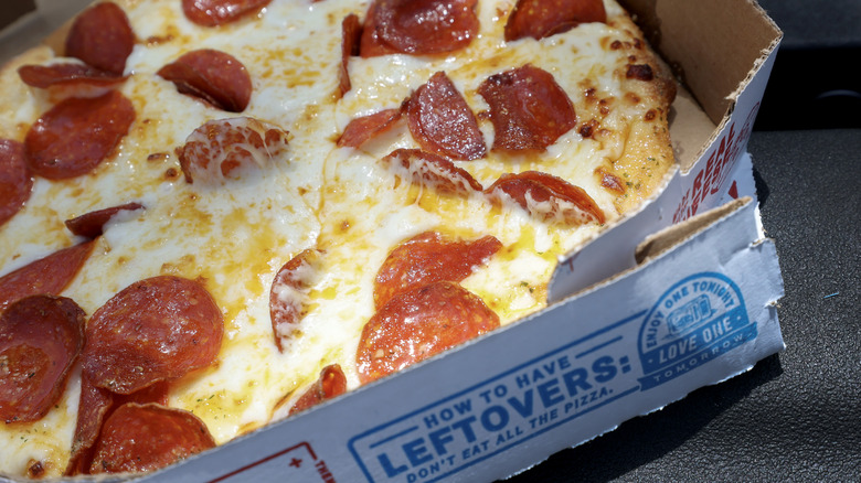 Domino's pizza in box