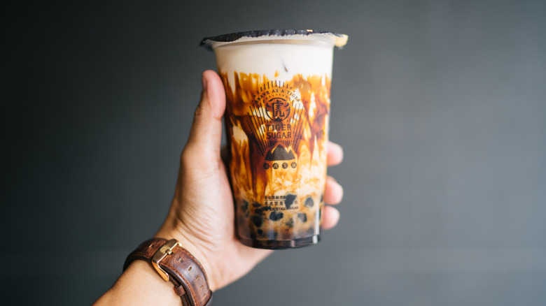 Tiger bubble tea from Tiger Sugar