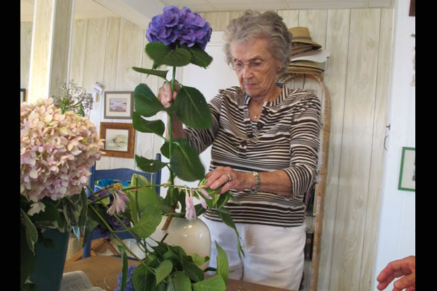 3. Add the Largest Flowers First