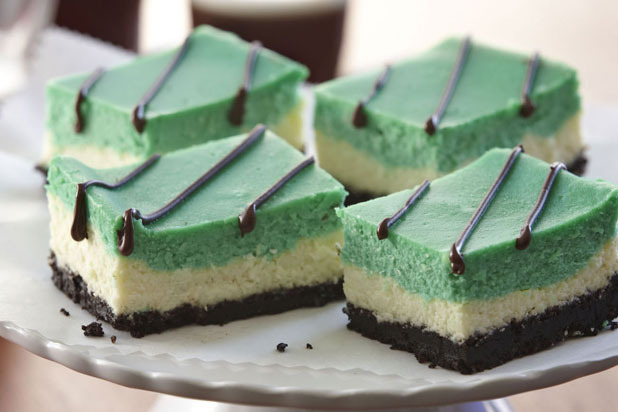 Green with Envy Cheesecake Bars