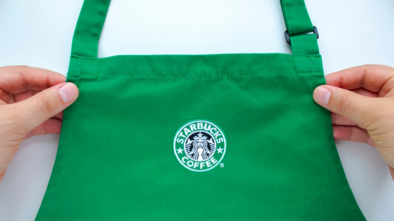 Starbucks green apron