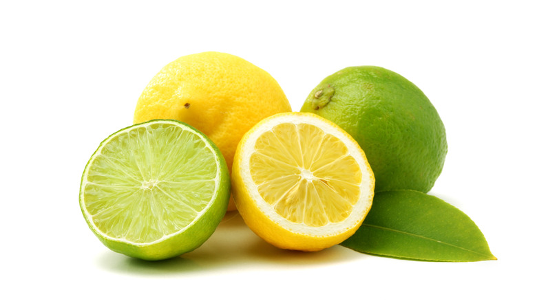 cut lemons and limes