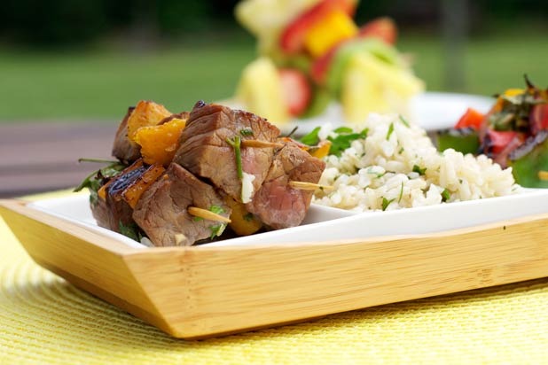 Orange-Teriyaki Beef Kabobs Recipe