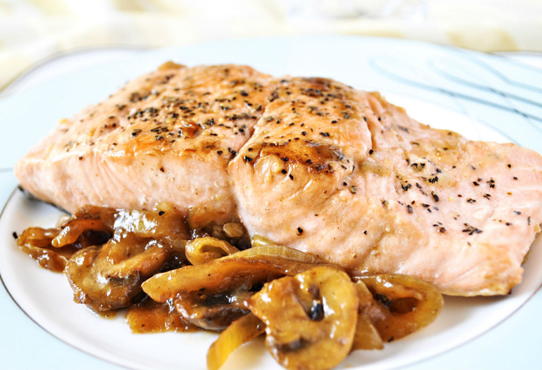 Salmon Marsala      