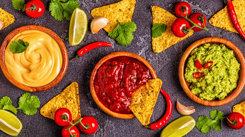 Tortilla chips and dip