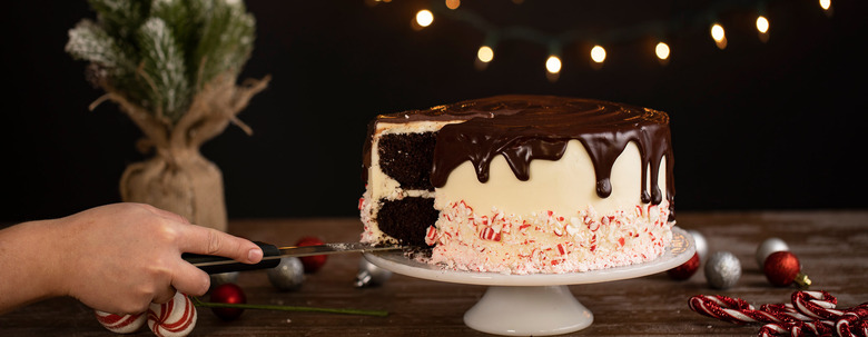Peppermint Fudge Cake