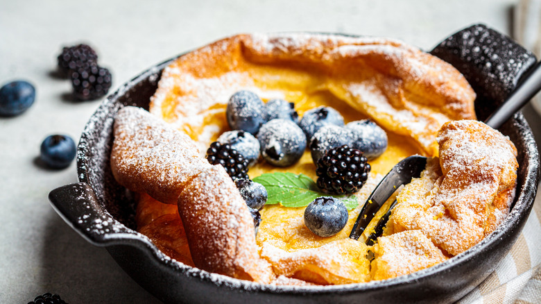 Dutch baby with toppings