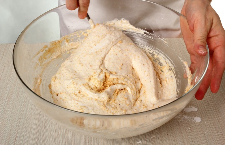 Fold the batter