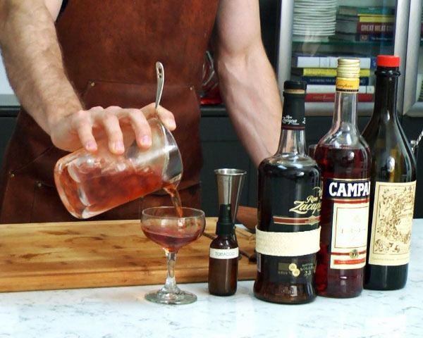 campari and vermouth cocktail