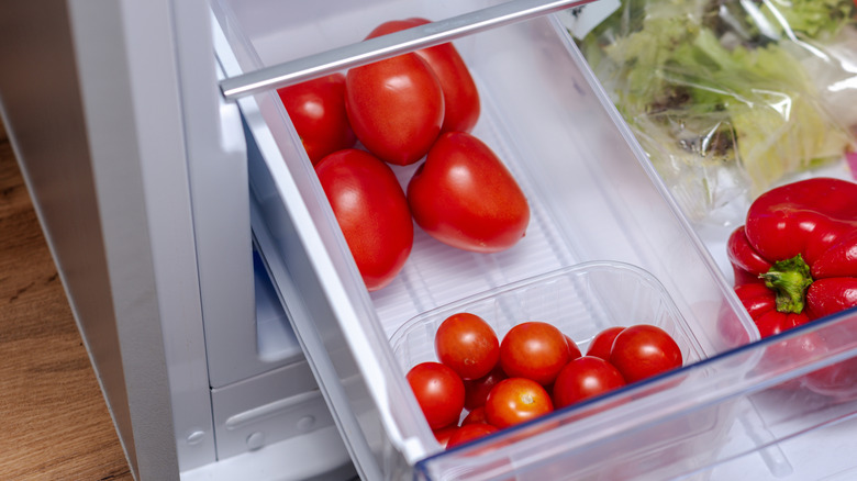 Tomatoes in the fridge