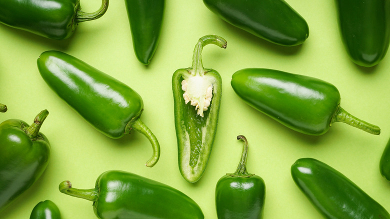 whole green jalapeno peppers