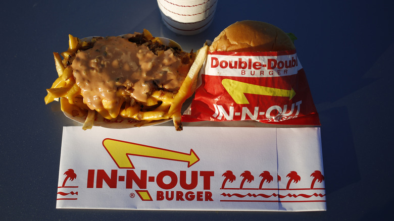 Animal Style fries and Double Double