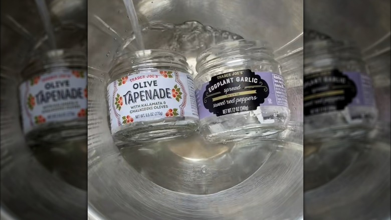 Empty Trader Joe's jars