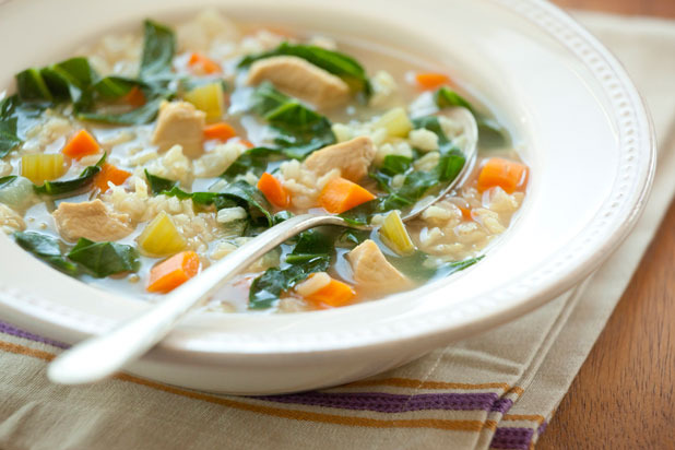 Chicken and Brown Rice Soup 
