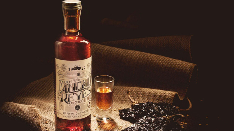 Ancho Reyes liqueur shot