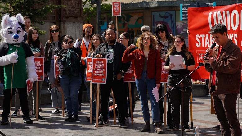 Starbucks Union gathering