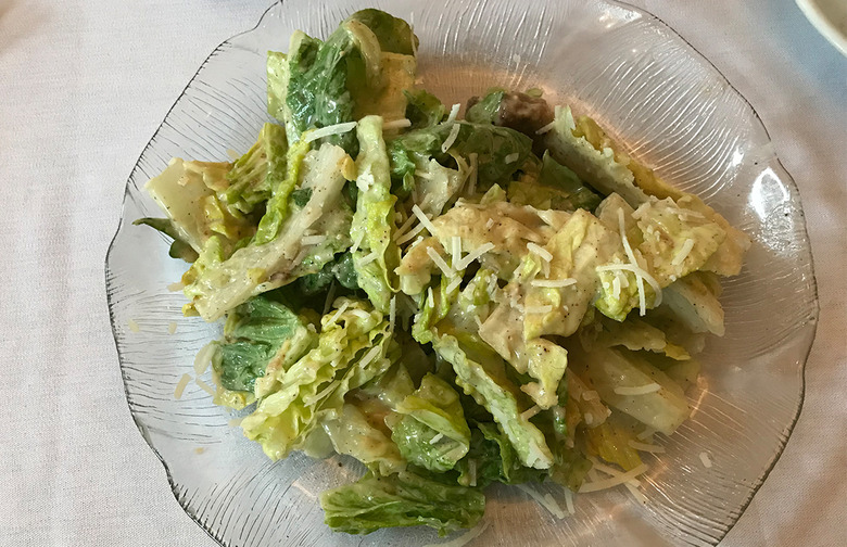 Caesar Salad With a Lot of Dressing 