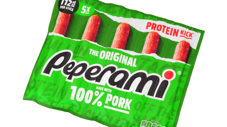 Package of Peperami sticks